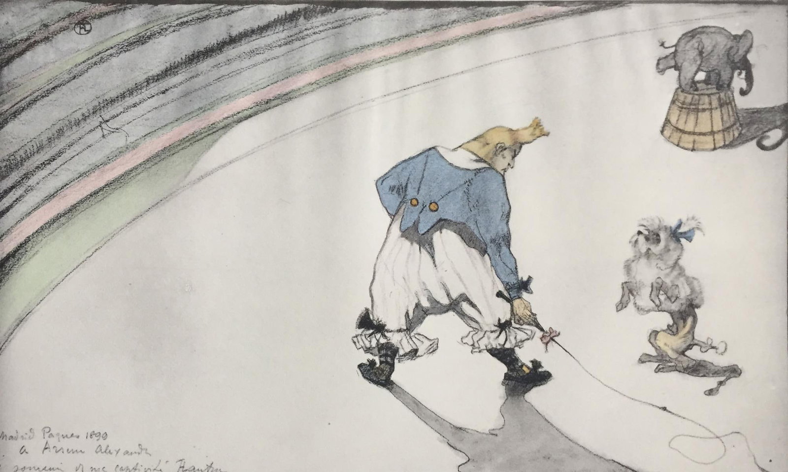 Henri Toulouse-Lautrec (After) - The Clown Footit: Artist: Henri Toulouse-Lautrec (After) Title: The Clown Footit Year: 1930 Dimensions: 12in. by 17in. Edition: from the rare limited edition Publisher: Chez Hellee et Sergent Paris Suite: Dessins de Ma