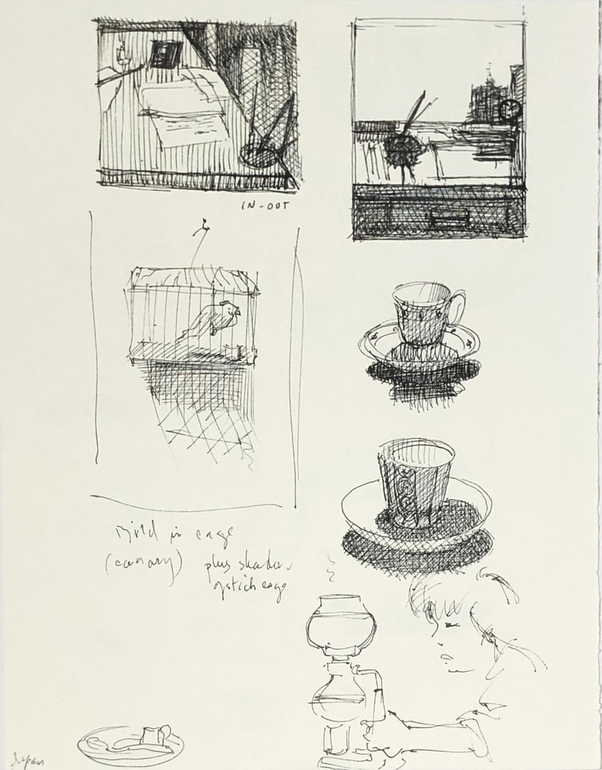 Wayne Thiebaud - Sketchbook 24 (After): Artist: Wayne Thiebaud Title: Sketchbook 24 Year: 1987 Dimensions: 8 1/2in. by 11in. Edition: Numbered from the rare limited edition of 100 Publisher: Abrams New York Suite: Private Drawings The Artis