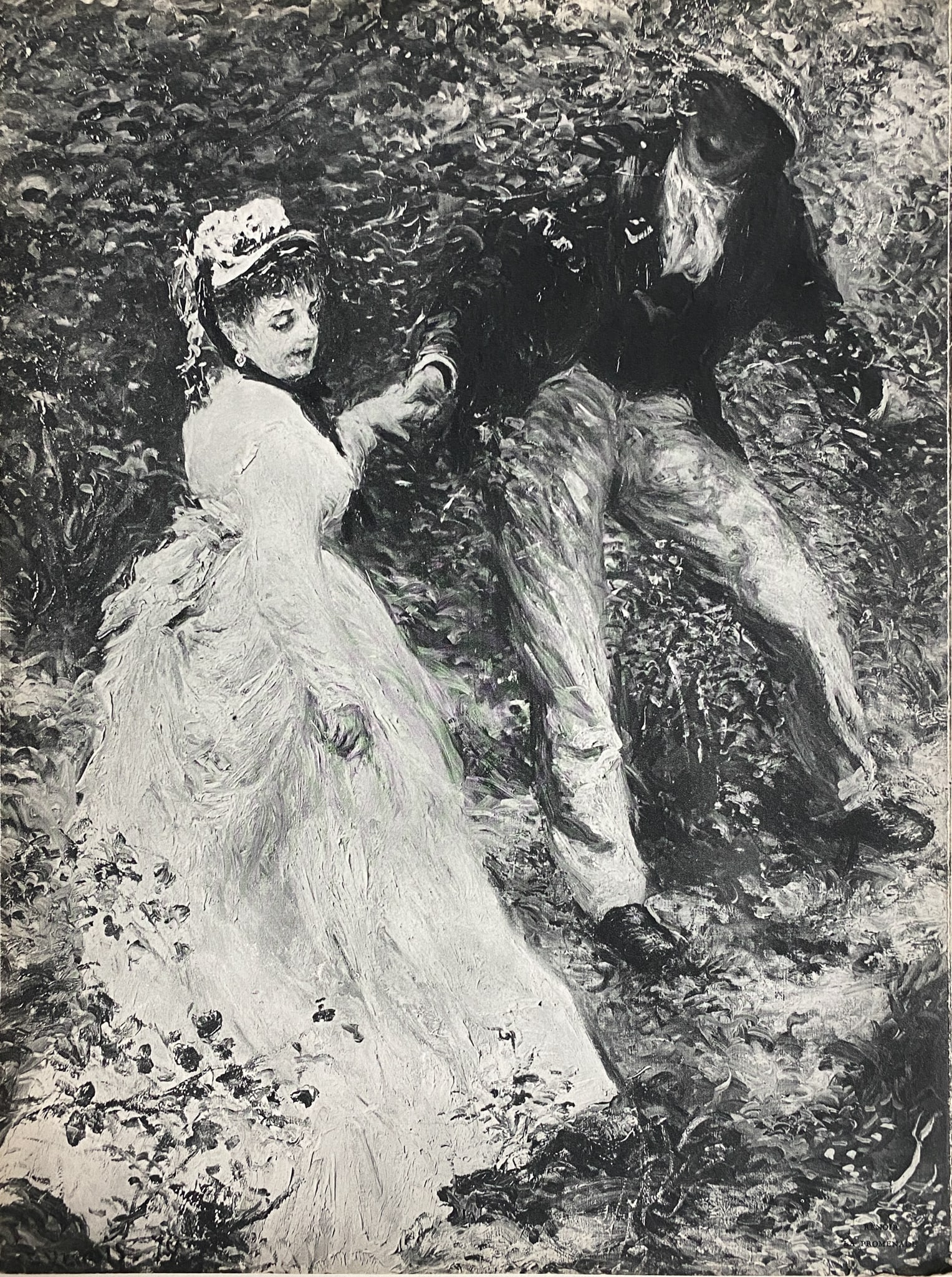 Pierre-Auguste Renoir (After) - La Promenade II: Artist: Pierre-Auguste Renoir (After) Title: La Promenade II Year: 1962 Dimensions: 10 1/2 x 14 in. Edition: From the rare limited edition Medium: Original offset lithograph executed from an original 
