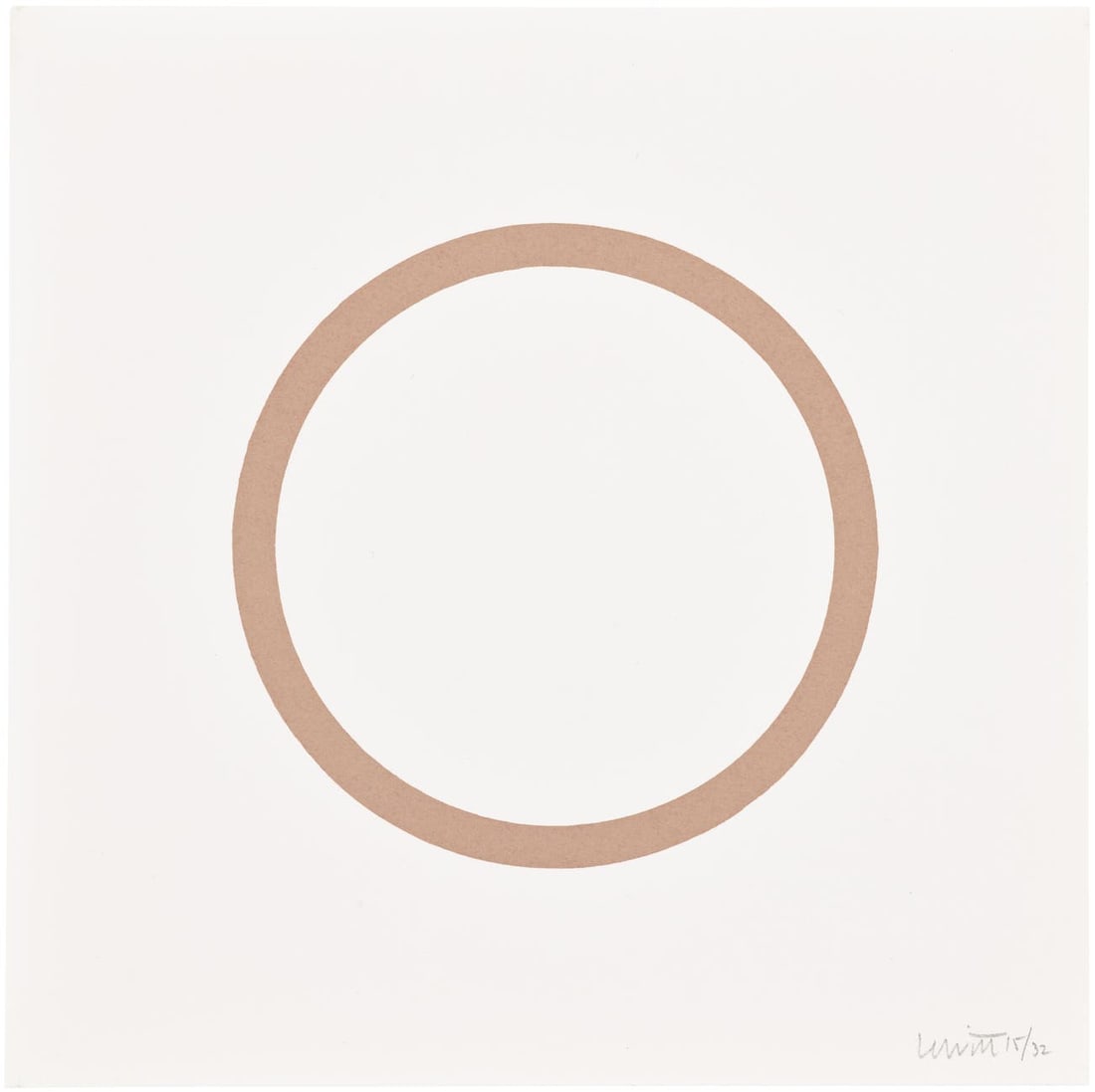 Sol LeWitt - Plate 1 (from Five Geometric Figures in Five Colors): Artist: Sol LeWitt Title: Plate 1 (from Five Geometric Figures in Five Colors) Year: 1986 Dimensions: 9 3/4 x 9 3/4 in. Edition: 15 from the limited edition of 32 Publisher: Bebert Pablo & Pandora
