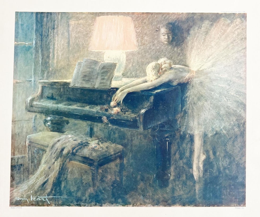 Louis Icart - Piano Dancer: Artist: Louis Icart Title: Piano Dancer Year: 1926 Dimensions: 27in. by 23in. Edition: From the rare limited edition Medium: Lithograph on paper Condition: Excellent Signature Details: Signed in