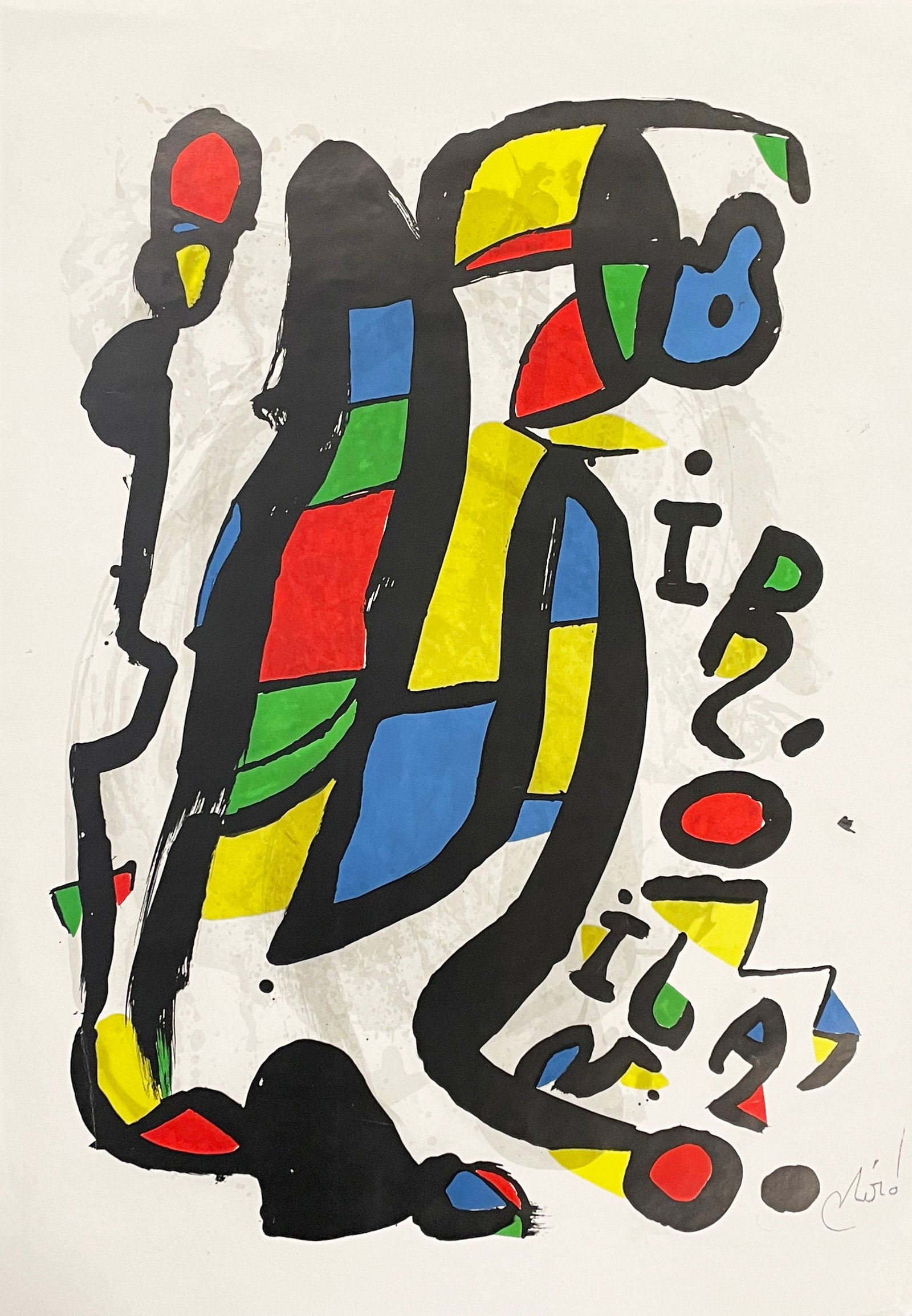 Joan Miro - Exhibition Poster: Artist: Joan Miro Title: Exhibition Poster Year: 1996 Dimensions: 39 x 27 in. Edition: From the rare limited edition Medium: Offset lithograph poster