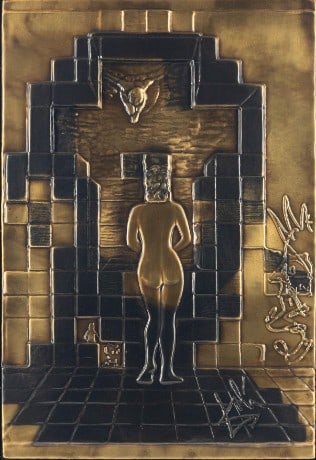 Salvador Dali - Lincoln in Dalivions Bronze Relief (1 of 1)
