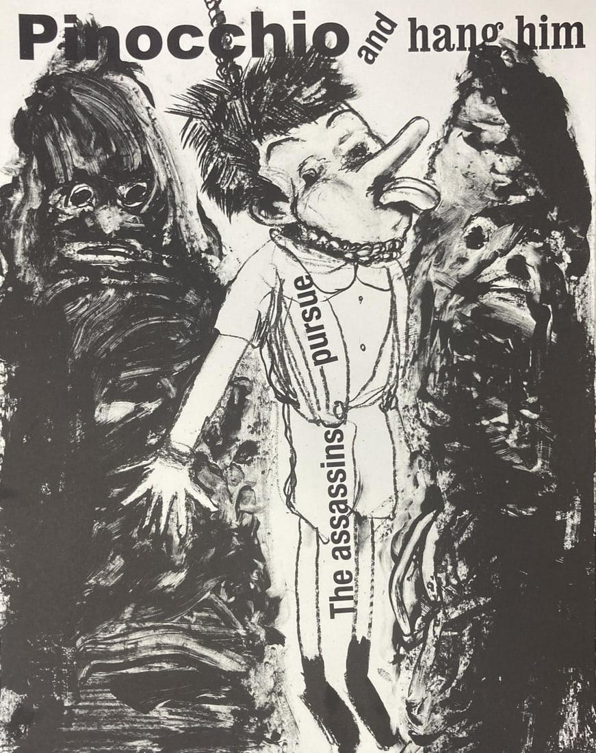 Jim Dine - Untitled from Pinocchio Suite: Artist: Jim Dine Title: Untitled from Pinocchio Suite Year: 2005 Dimensions: 22in. by 17.5in. Edition: From the rare limited edition of of 35 Publisher: Steidl Verlag Suite: Pinocchio Medium: