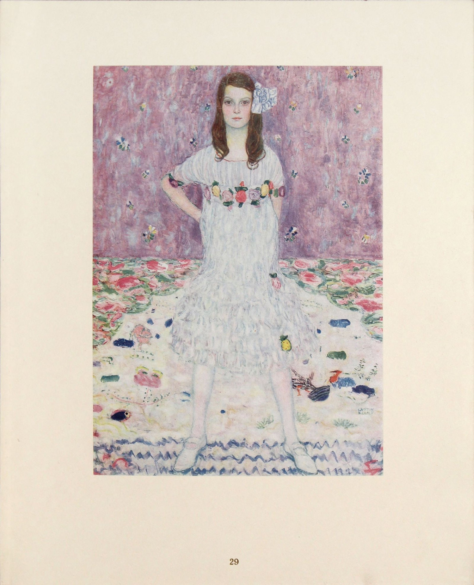 Gustav Klimt (After) - Madchenbildnis: Artist: Gustav Klimt (After) Title: Madchenbildnis Year: 1920 Dimensions: 11 1/2 x 9 1/2 in. Edition: From the rare limited edition of 500 Publisher: Osterreichische Staatsdruckerei Suite: Gustav