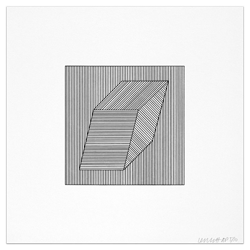 Sol LeWitt - Plate #24: Artist: Sol LeWitt Title: Plate #24 Year: 1984 Dimensions: 8in. by 8in. Weight: 0 Edition: From the Rare Limited Trial Proof Edition of 4 Publisher: Multiples Inc. New York and Marilena Bonomo Bari