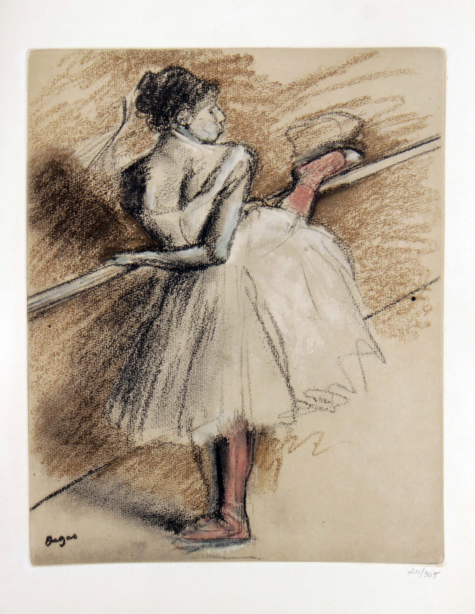 Edgar Degas - Untitled from ""Danse Dessin"": Artist: Edgar Degas Title: Untitled from ""Danse Dessin"" Year: 1936 Dimensions: 14 x 10 in. Edition: From the limited edition of 305 Publisher: Ambroise Vollard, Editeur : Paris Suite: Danse Dessin