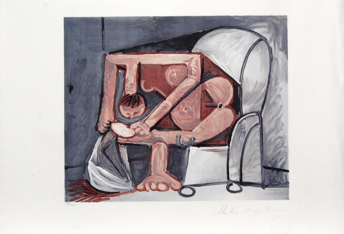 Pablo Picasso - Femme a la Toilette: Artist: Pablo Picasso (After) Title: Femme a la Toilette Year: 1979-82 Dimensions: 22in. by 29in. Edition: From the limited edition of 500 Publisher: Picasso Estate