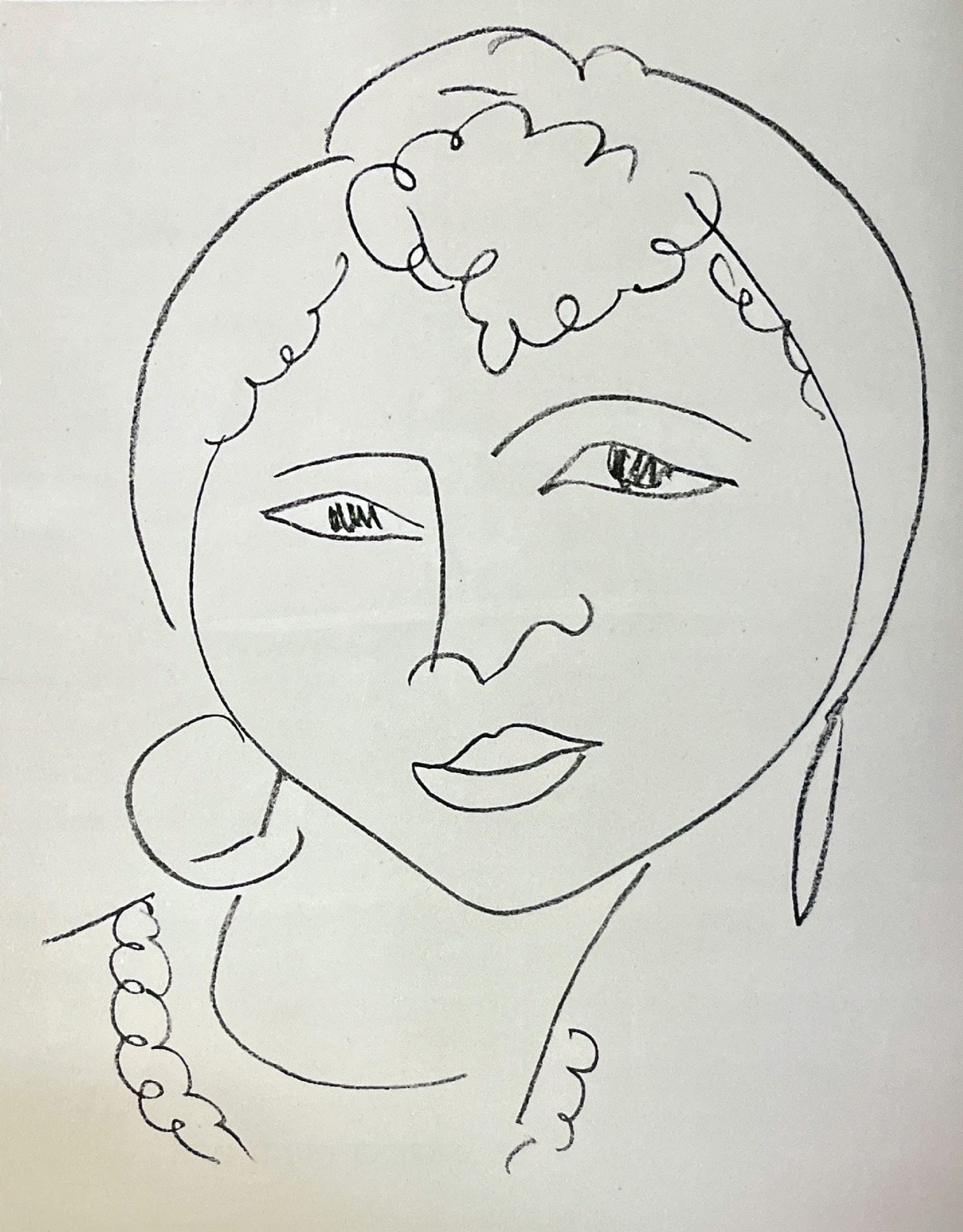 Henri Matisse - Fleurs du mal IV: Artist: Henri Matisse Title: Fleurs du mal IV Year: 1947 Dimensions: 11 1/2 x 9 1/2 in. Edition: From the Rare Limited Edition Suite: Fleurs du mal Medium: Offset Lithograph on Paper Condition: