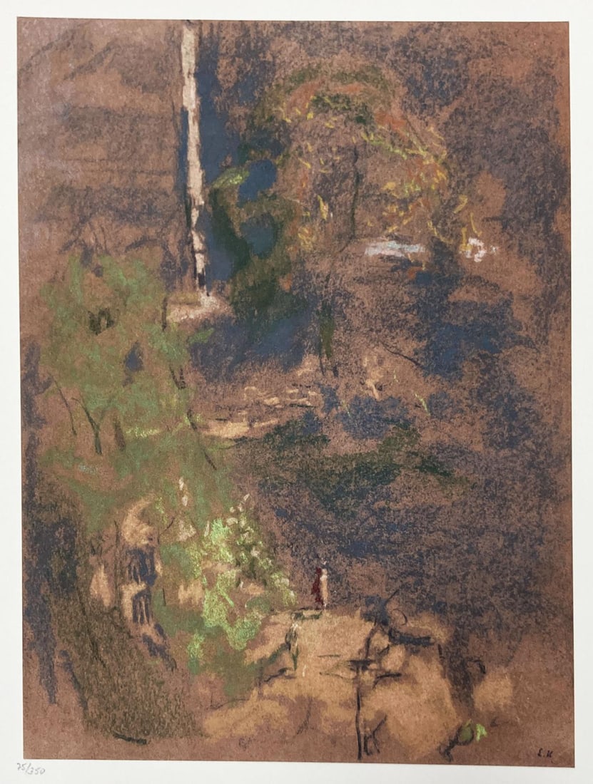Edourard Vuillard - Le Square Vintimille: Artist: Edourard Vuillard Title: Le Square Vintimille Year: 1966 Dimensions: 18in. by 15in. Edition: From the rare limited edition Publisher: La Bibliotheque Des Arts Paris Suite: Twelve Pastels