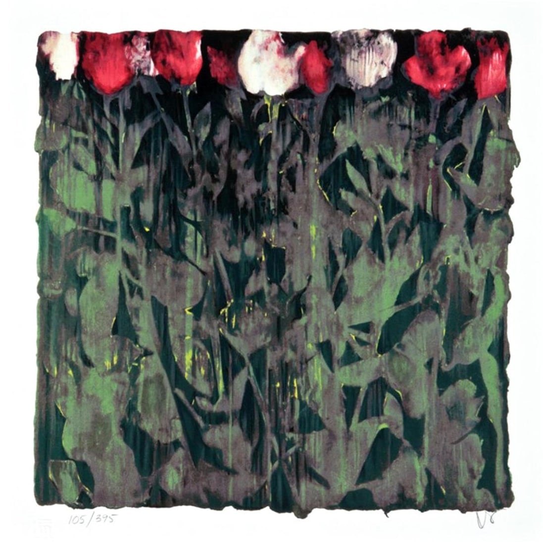 Donald Sultan - Untitled from "Visual Poetics": Artist: Donald Sultan Title: Untitled from "Visual Poetics" Year: 1998 Dimensions: 16.25in. by 16.25in. Edition: From the limited edition of 395 Publisher: Marco Fine Arts Contemporary Atelier El