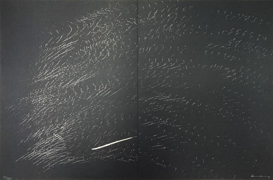 Hans Hartung - Lithograph XVI from Farandole: Artist: Hans Hartung Title: Lithograph XVI from Farandole Year: 1971 Dimensions: 20in. by 30in. Edition: Numbered from the Rare Limited Edition Publisher: Poligrafa Barcelona Suite: Farandole Medium: