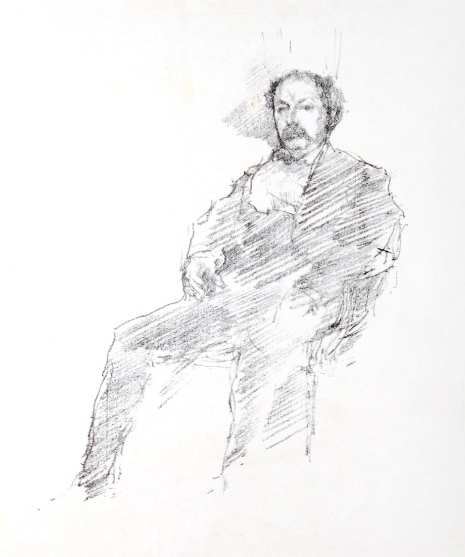 James McNeill Whistler - The Doctor: Artist: James McNeill Whistler Title: The Doctor Year: 1895 Dimensions: 7in. by 5in. Edition: From the rare limited edition Suite: The Pageant Medium: Original lithograph on paper Comes with Letter