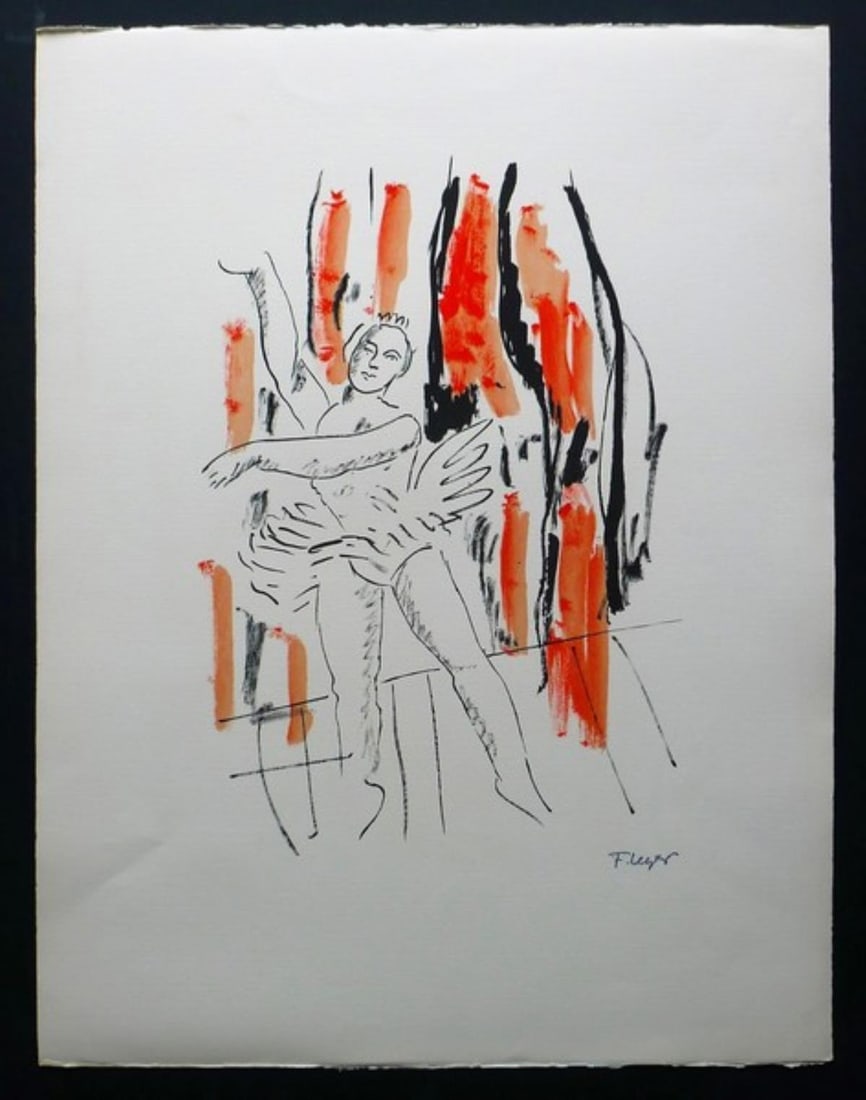 Fernand Leger - La Danseuse: Artist: Fernand Leger Title: La Danseuse Year: 1959 Dimensions: 12in. by 17.5in. Edition: From the rare limited edition of 180 Medium: Original lithograph in colors Condition: Excellent Comes with