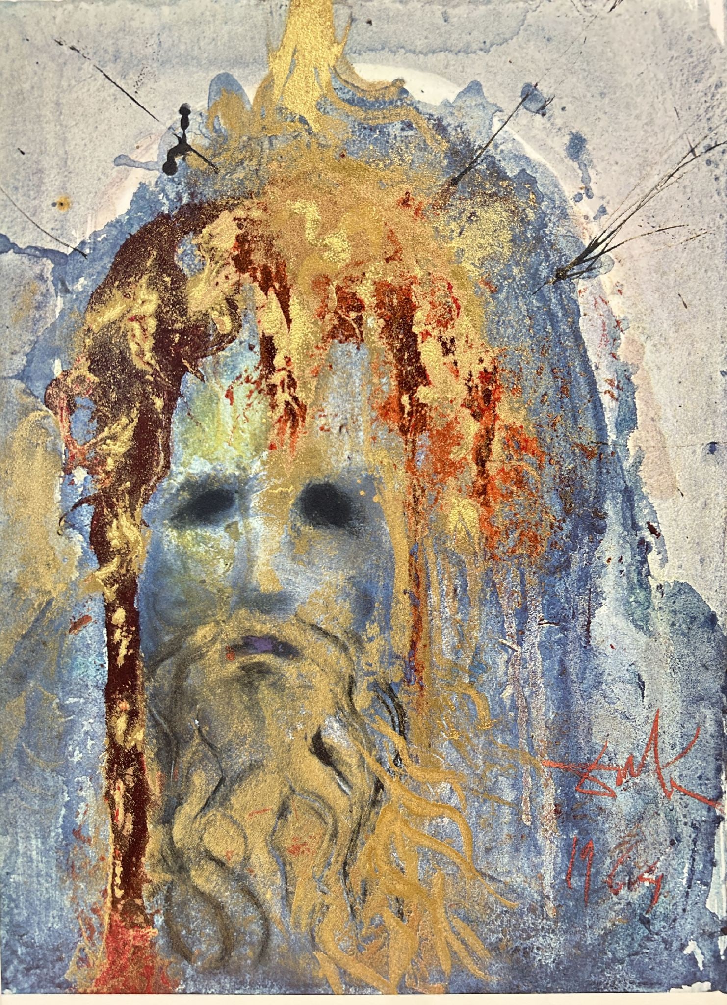 Salvador Dali - Nebucchadenzzar, King of Babylon (from Biblia Sacra): Artist: Salvador Dali Title: Nebucchadenzzar, King of Babylon (from Biblia Sacra) Year: 1969 Dimensions: 19 x 13 3/4 in. Edition: from the limited edition of 1499 Publisher: Rizzoli Editions, Milan