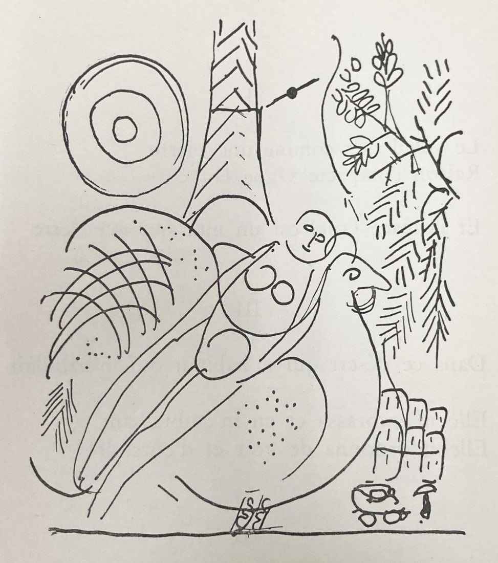 Marc Chagall (After) - Untitled III: Artist: Marc Chagall (After) Title: Untitled III Year: 1950 Dimensions: 5in. by 5.5in. Edition: Numbered From the Rare Limited Edition of 750 Publisher: Arnold-Bordas Suite: Le Dur Desir De Durer