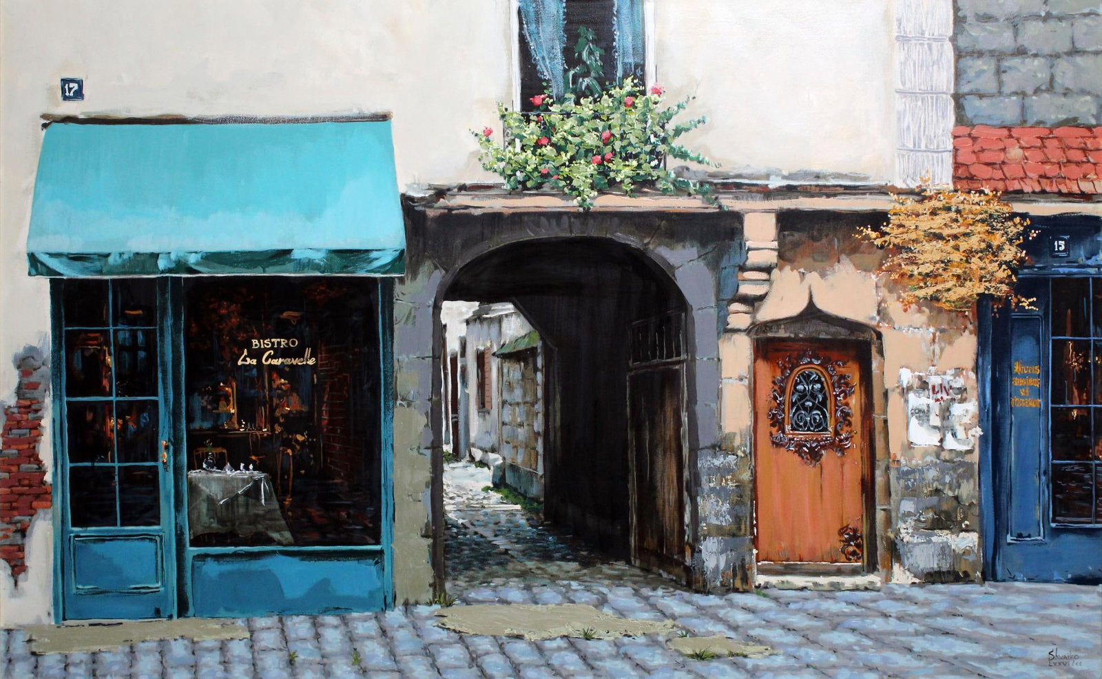 Viktor Shvaiko - La Caravelle: Artist: Viktor Shvaiko Title: La Caravelle Year: 1996 Dimensions: 30in. by 48in. Edition: From the rare limited edition of CC Medium: Original hand emellished serigraph on canvas Condition: Excellent