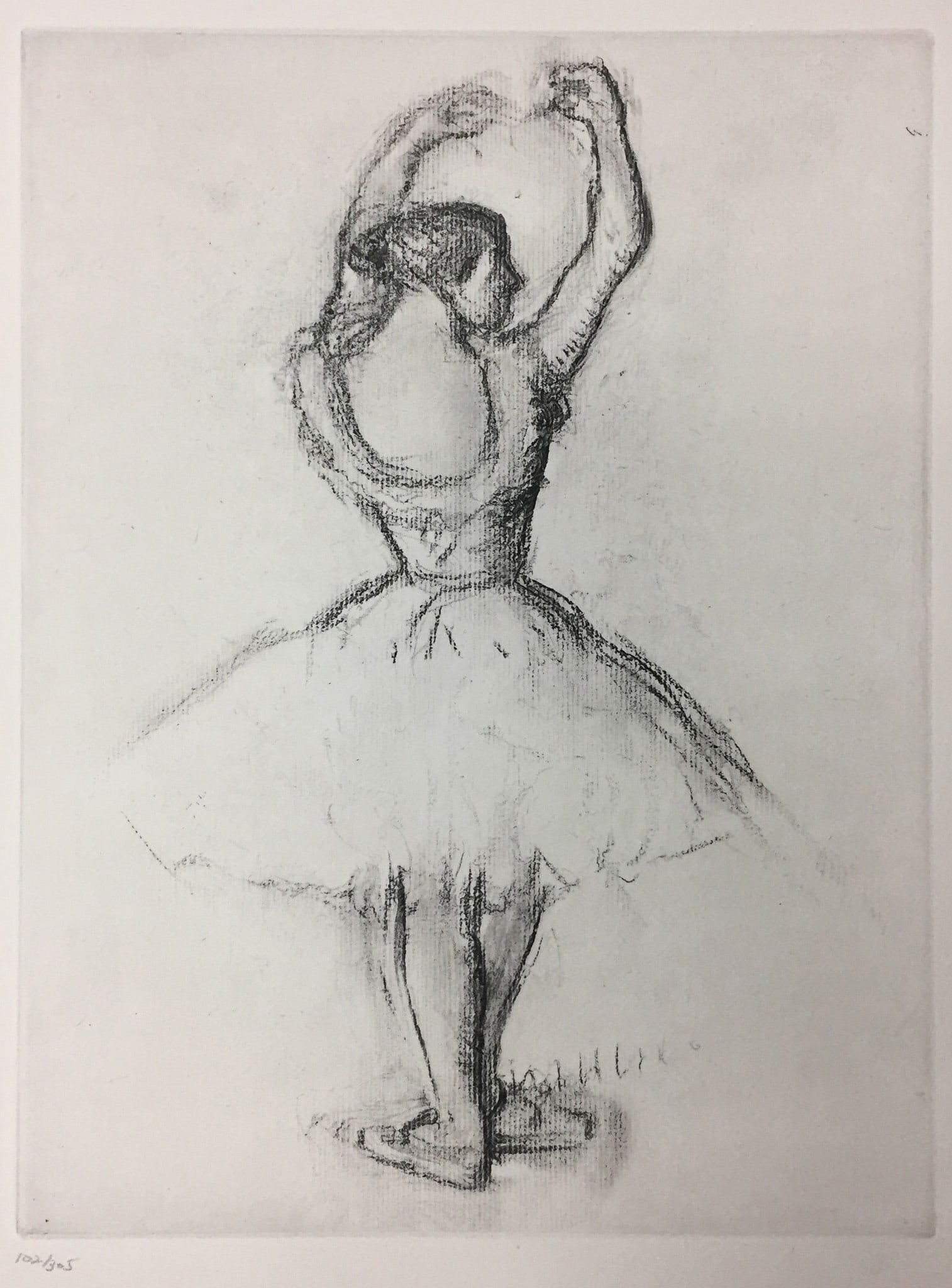 Edgar Degas - From the Danse Dessin.: Artist: Edgar Degas Title: From the Danse Dessin. Year: 1936 Dimensions: 12 1/2 x 9 1/2 in. Edition: From the rare limited deluxe edition of 305 Publisher: Ambroise Vollard, Editeur: Paris. Suite:
