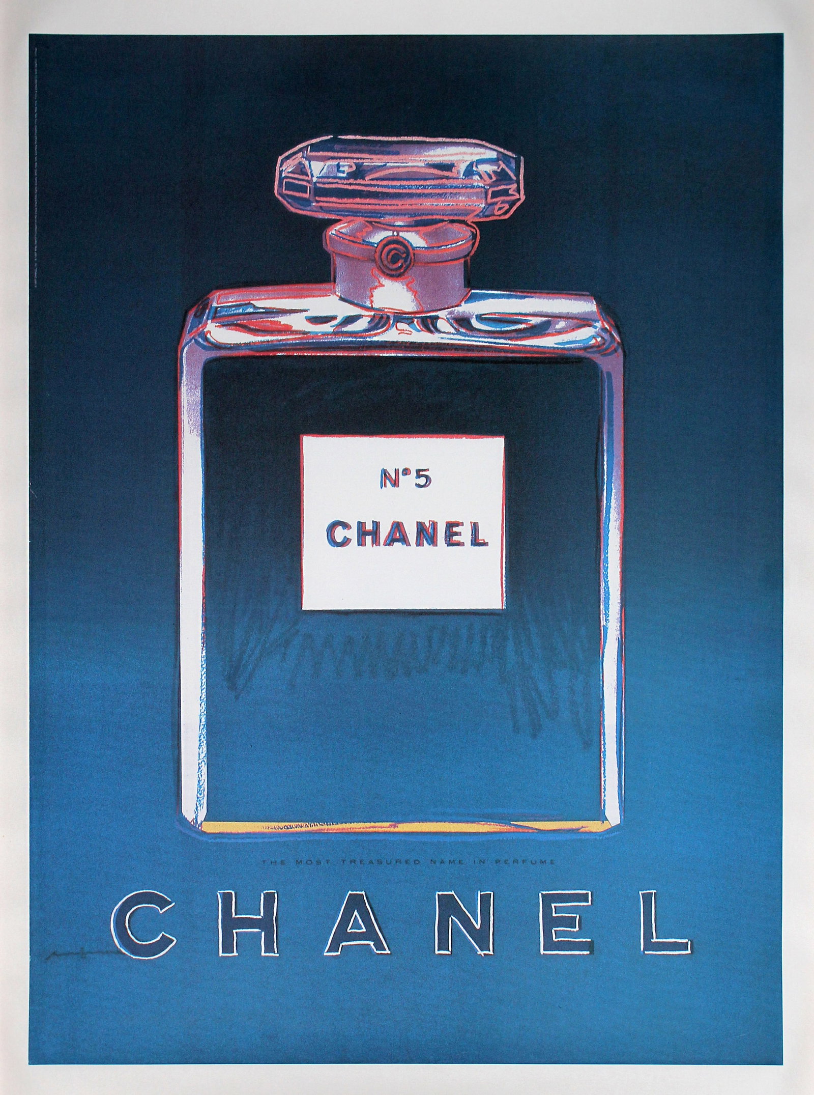 Andy Warhol (After) - Chanel No. 5: Artist: Andy Warhol (After) Title: Chanel No. 5 Year: 1997 Dimensions: 24 1/2 x 31 in. Publisher: Chanel Corporation, France with permission from Warhol Foundation Medium: Offset lithograph on wove