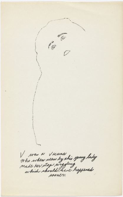 Andy Warhol - Letter V: Artist: Andy Warhol Title: Untitled 5 Year: 1953 Dimensions: 9.5in. by 6in. Edition: From the rare limited edition of approx. 100 Publisher: Andy Warhol New Yor