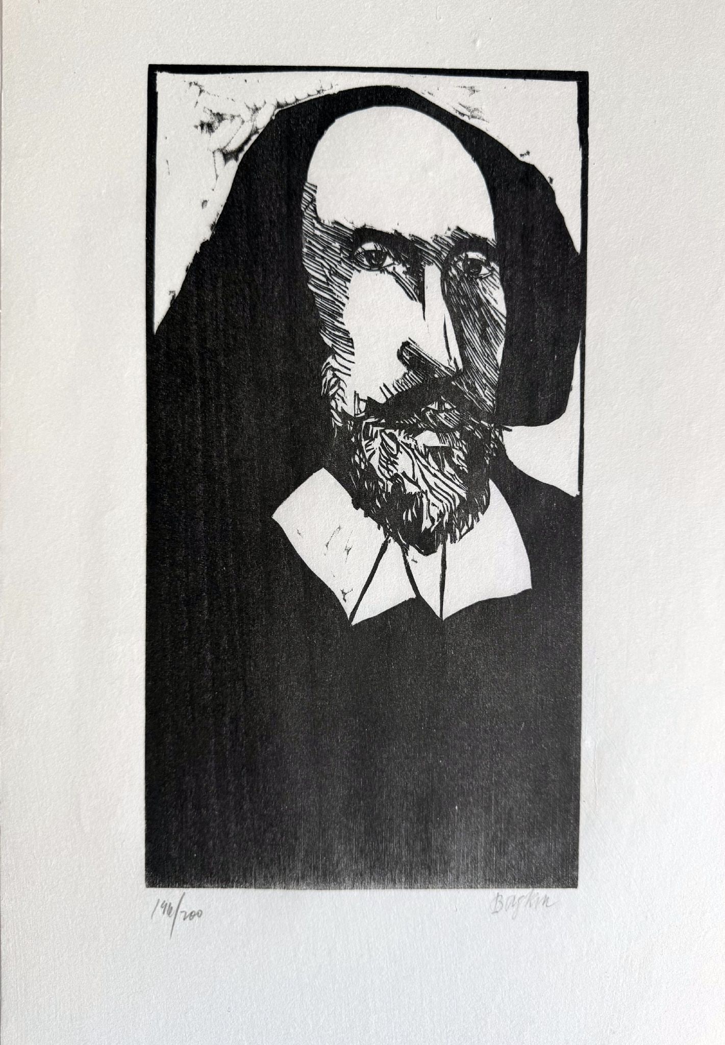 Leonard Baskin - Untitled Woodblock from ""Othello"" 1973 (1 of 1)