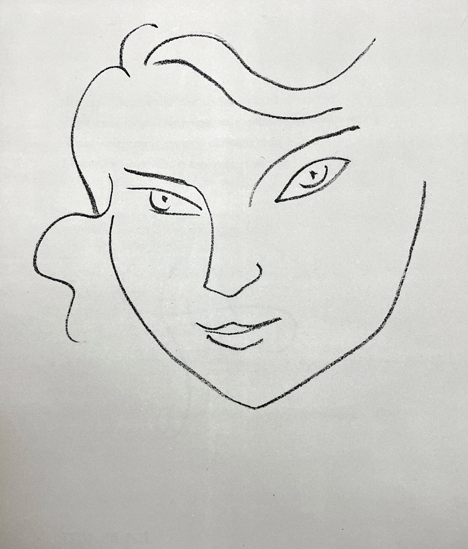 Henri Matisse - Fleurs du mal II: Artist: Henri Matisse Title: Fleurs du mal II Year: 1947 Dimensions: 11 1/2 x 9 1/2 in. Edition: From the Rare Limited Edition Suite: Fleurs du mal Medium: Offset Lithograph on Paper Condition: