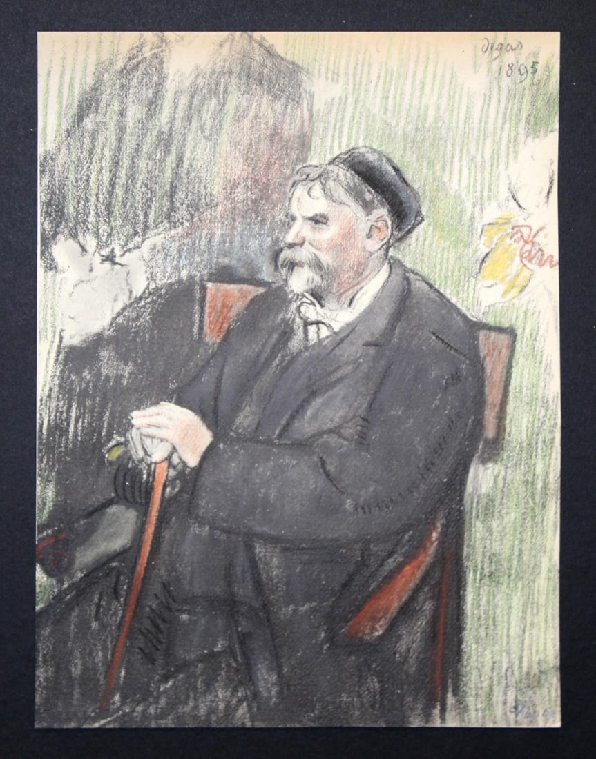 Edgar Degas (After) - Portrait de Henri Rouart (1895): Artist: Edgar Degas (After) Title: Portrait de Henri Rouart (1895) Year: 1918 Dimensions: 16in. by 20in. Edition: Numbered in pencil lower right from the rare limited edition 2/60 DX