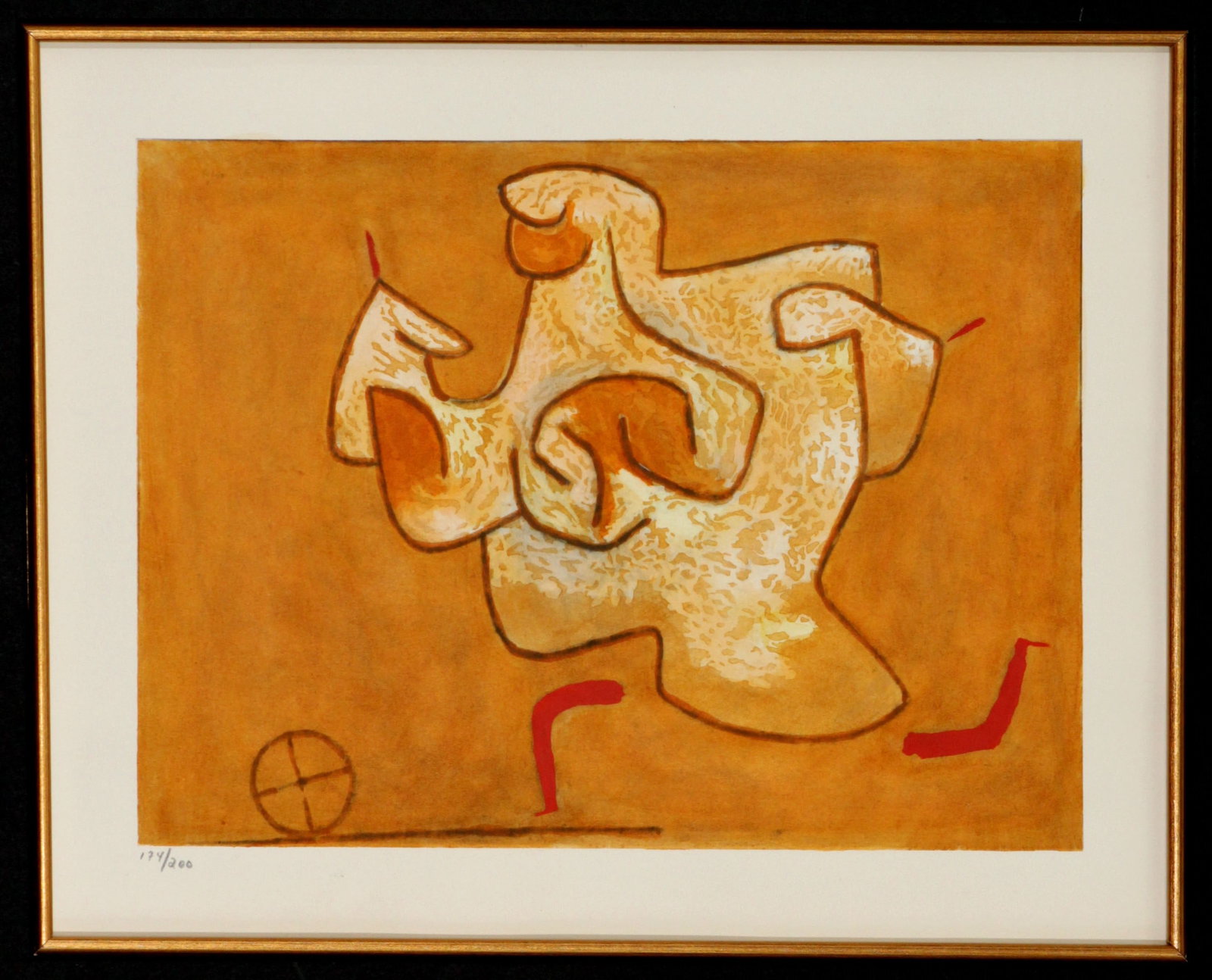 Paul Klee - Fama: Artist: Paul Klee Title: Fama Year: 1958 Dimensions: 13 1/4 x 10 1/2 in. Edition: from the rare limited edition of 200 Publisher: New York Graphic Society, New York Medium: Original lithograph in