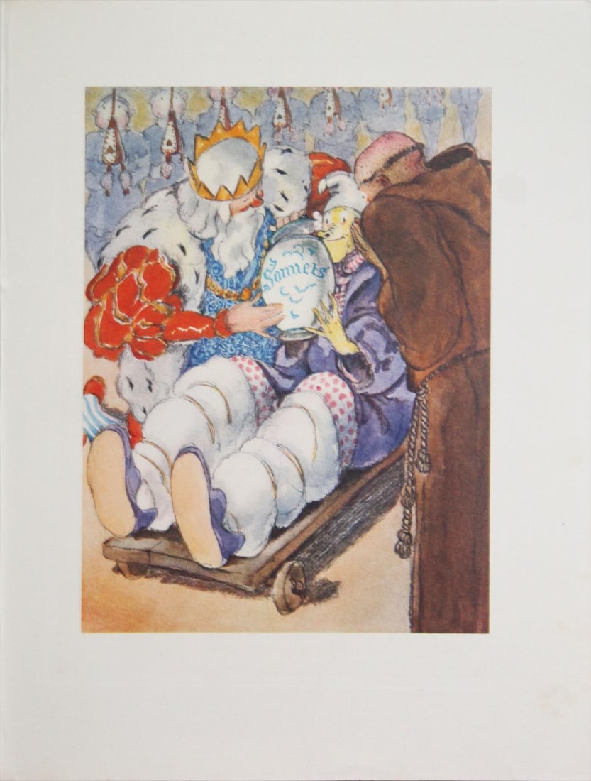 Louis Icart - Untitled: Artist: Louis Icart Title: Untitled Year: 1936 Dimensions: 9.5in. by 7.3in. Edition: From rare limited edition Publisher: Le Vasseur et Cie Paris Suite: Gargantua et Pantagruel Medium: Photogravure