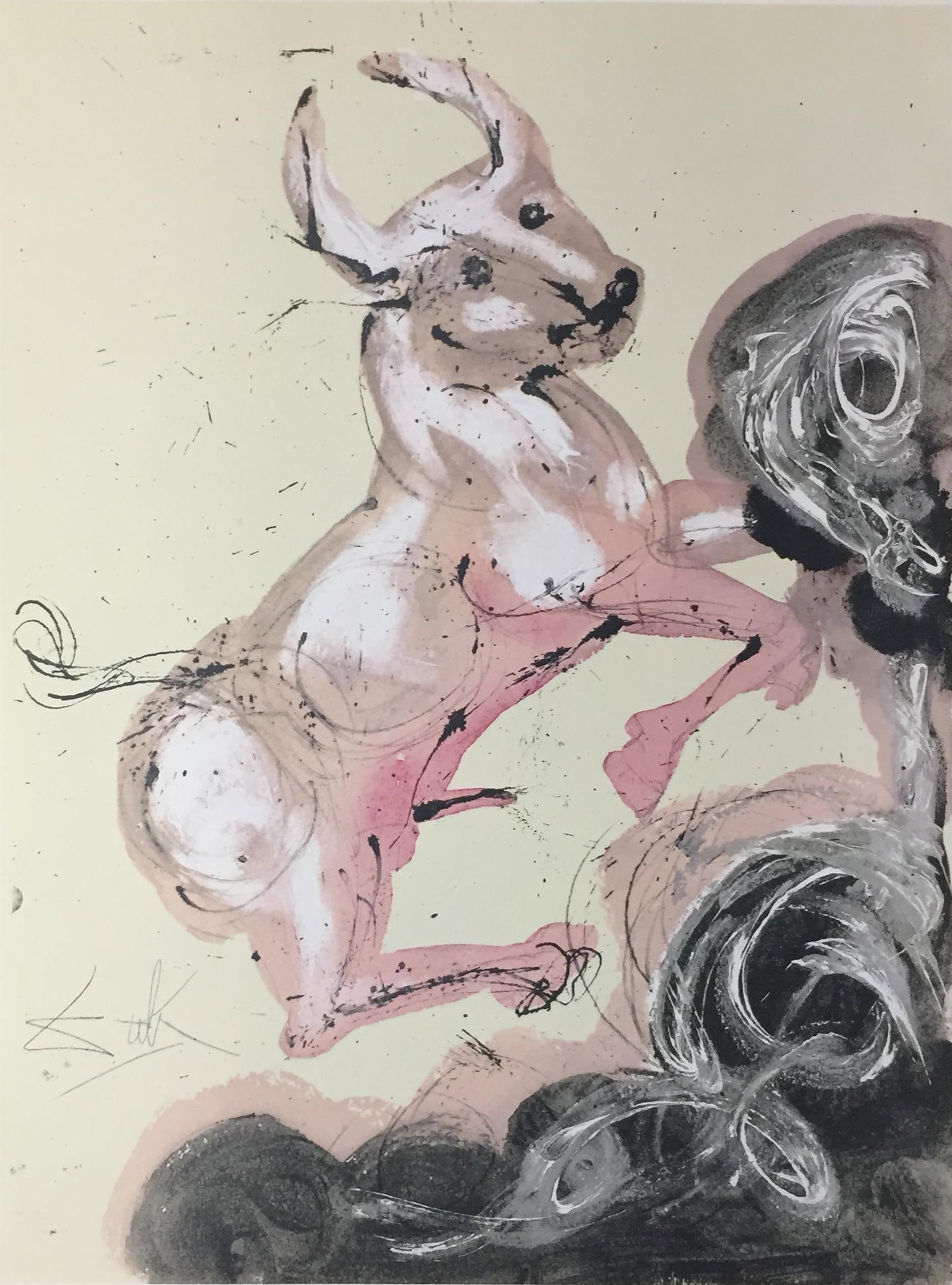 Salvador Dali - Taurus: Artist: Salvador Dali Title: Taurus Year: 1969 Dimensions: 14in. by 18in. Edition: From the Rare Limited Edition Publisher: Penn Prints Inc New York Suite: Signs of the Zodiac Medium: Lithograph in