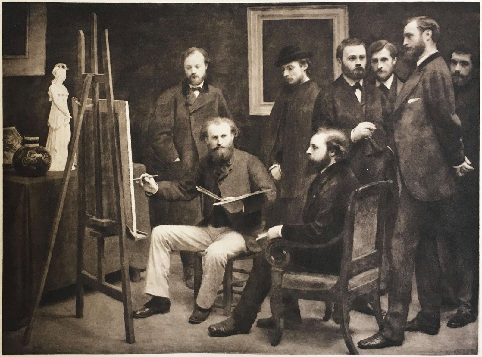 Francesco Beda - Un Atelier aux Batignolles: Artist: Francesco Beda Title: Un Atelier aux Batignolles Edition: From the Rare Limited Edition Medium: Heliogravure on Paper Condition: Excellent Comes with Letter of authenticity and guaranteed in