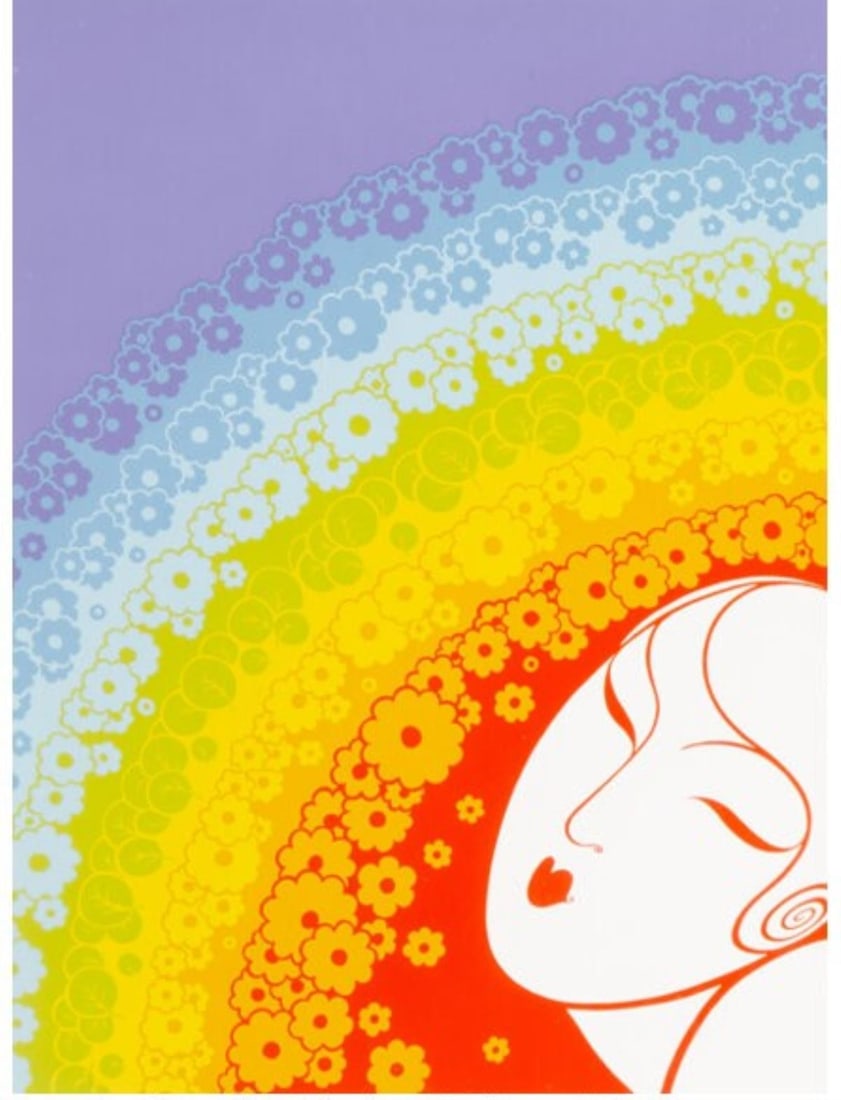 Erte - Rainbow in Blossom: Artist: Erte Title: Rainbow in Blossom Year: 1977 Dimensions: 20 1/2in. by 15 1/4in. Weight: 0 Edition: From the Rare Limited Edition of 300 Medium: Serigraph on Paper Condition: Excellent Signature