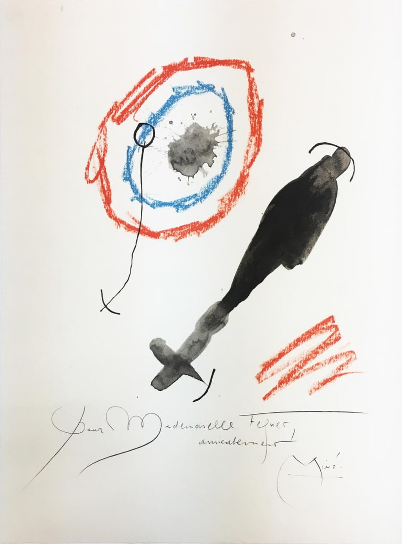 Joan Miro (After) - Pour Martha Fequet: Artist: Joan Miro (After) Title: Pour Martha Fequet Year: 1964 Dimensions: 15in. by 11in. Edition: From the rare limited edition Publisher: XXe Siecle Paris Suite: Quelques Fleurs pour des Amis