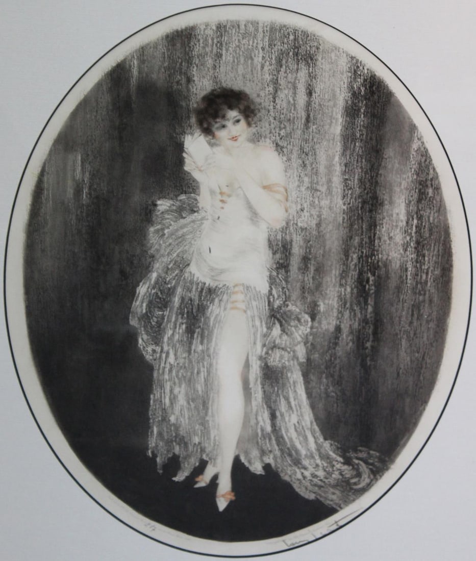 Louis Icart - Little Book: Artist: Louis Icart Title: Little Book Year: 1925 Dimensions: 17 Comes with Letter of Authenticity and Guaranteed in perpetuity
