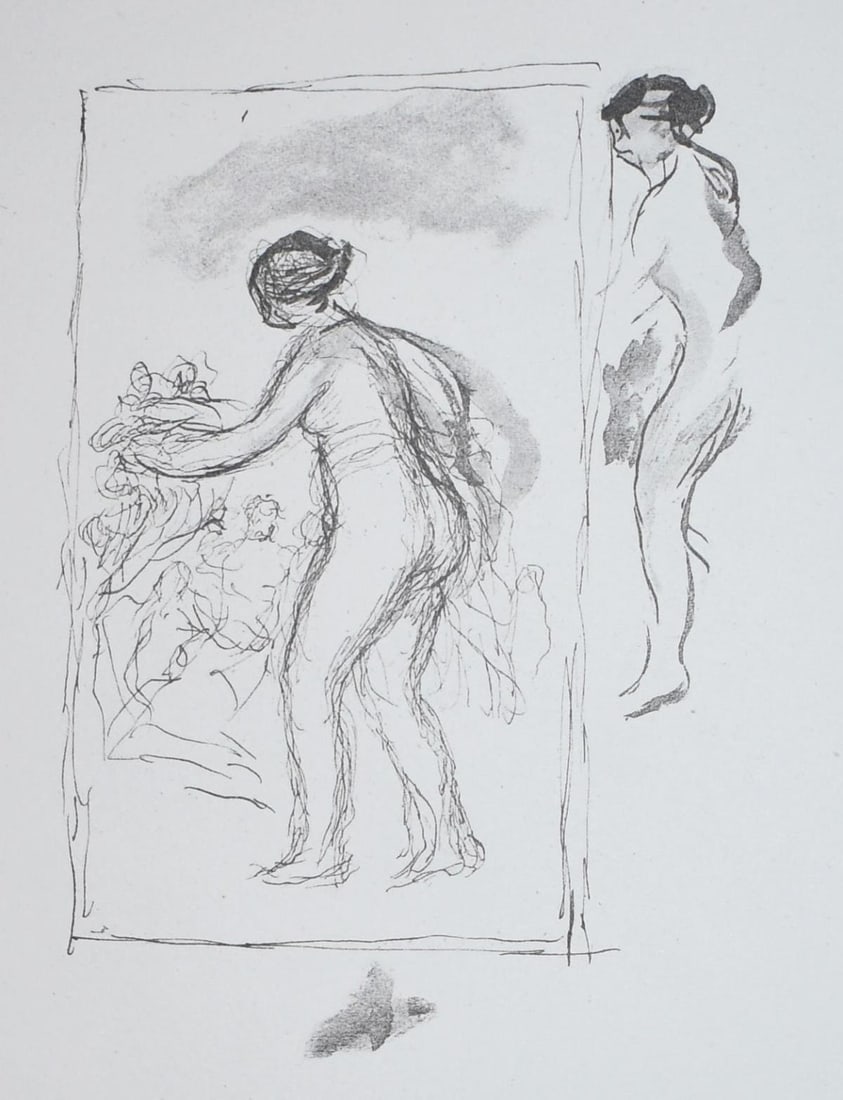 Pierre-Auguste Renoir - Femme au Cep de Vigne: Artist: Pierre-Auguste Renoir Title: Femme au Cep de Vigne Year: 1919 Dimensions: 10in. by 13in. Edition: From the Rare Limited Edition of 950 Suite: Douze Lithographies Medium: Original Lithograph