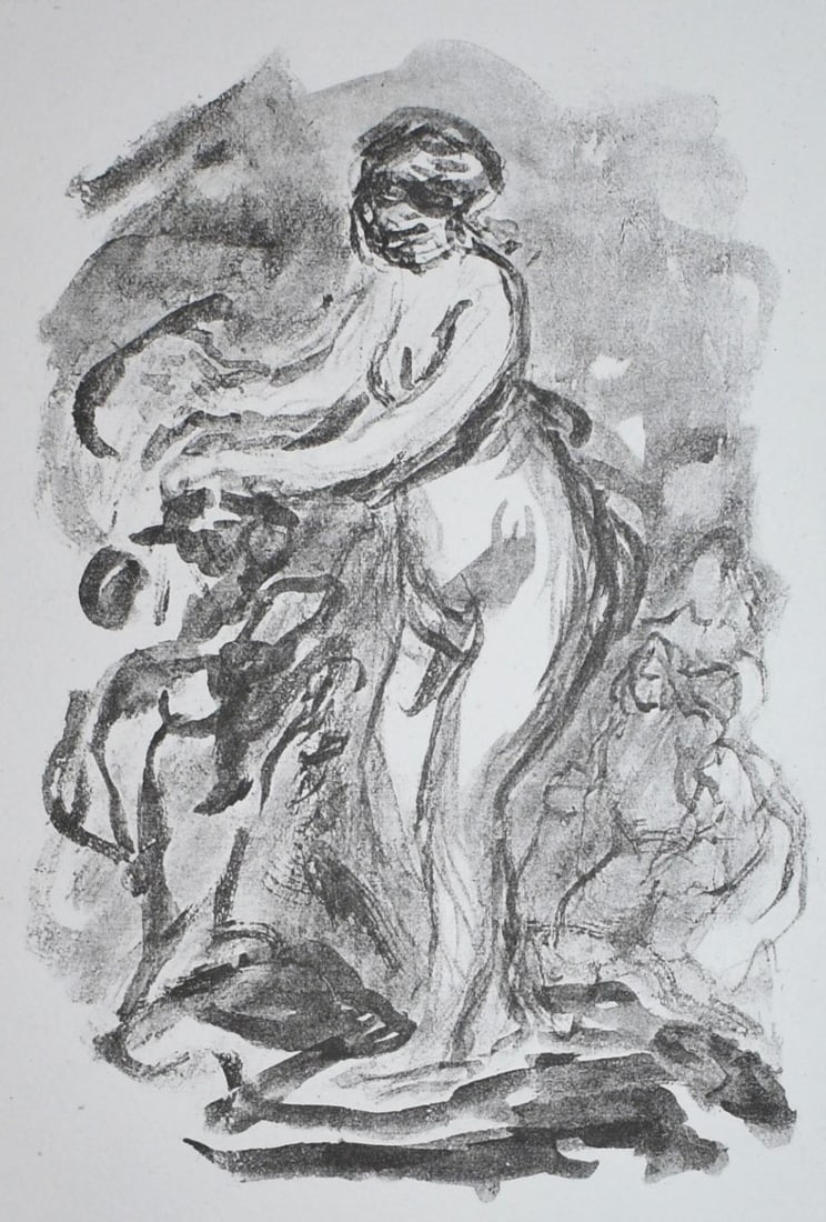 Pierre-Auguste Renoir - Femme au Cep de Vigne: Artist: Pierre-Auguste Renoir Title: Femme au Cep de Vigne Year: 1919 Dimensions: 10in. by 13in. Edition: From the Rare Limited Edition of 950 Suite: Douze Lith
