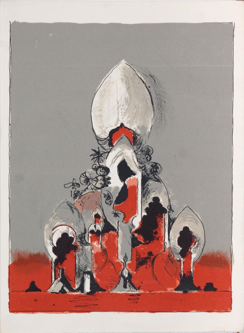Graham Sutherland - Forms: Artist: Graham Sutherland Title: Forms Year: 1983 Dimensions: 14in. by 11in. Edition: From the rare limited edition of 575 Publisher: XXe Siecle Paris <
