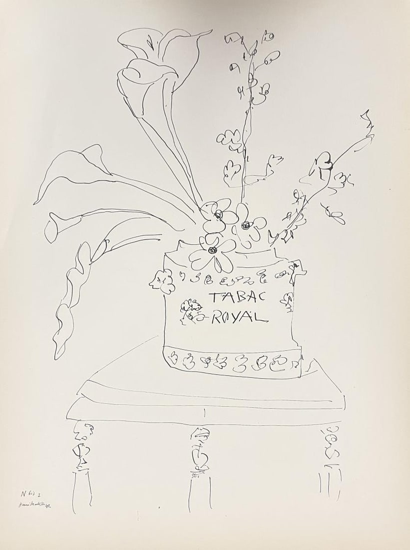 Henri Matisse (After) - Still Life 18: Artist: Henri Matisse (After) Title: Still Life 18 Year: 1943 Dimensions: 12 1/2in. by 9 1/2in. Edition: from the rare limited edition of 1000 Publisher: Martin Fabiani Editeur Suite: Dessins: Themes