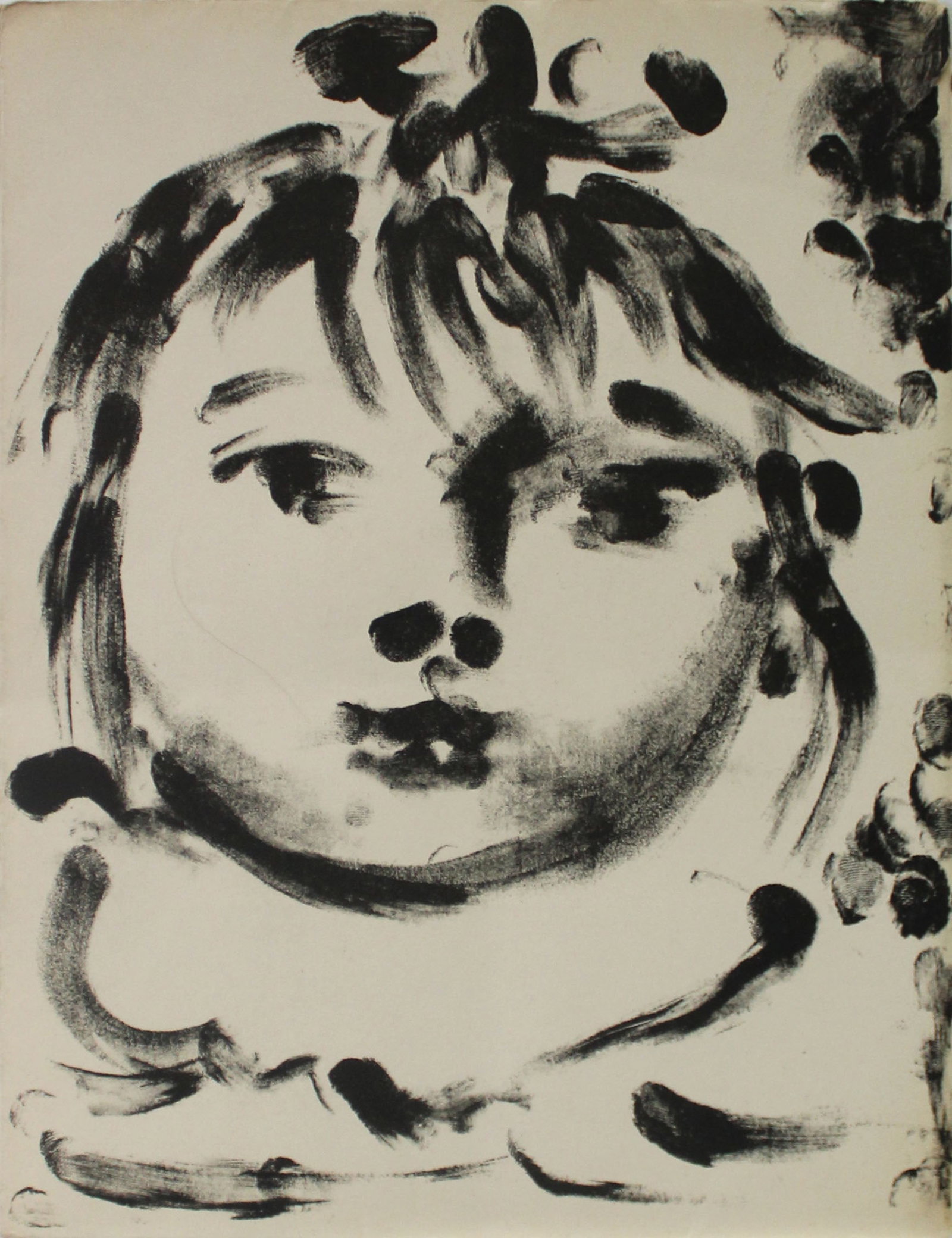 Pablo Picasso - Paloma: Artist: Pablo Picasso Title: Paloma Year: 1950 Dimensions: 12 9/16 x 9 1/2 in. Edition: From the Rare Limited Edition Publisher: Andre Sauret, Paris Suite: Lithographe II Medium: Original lithograph