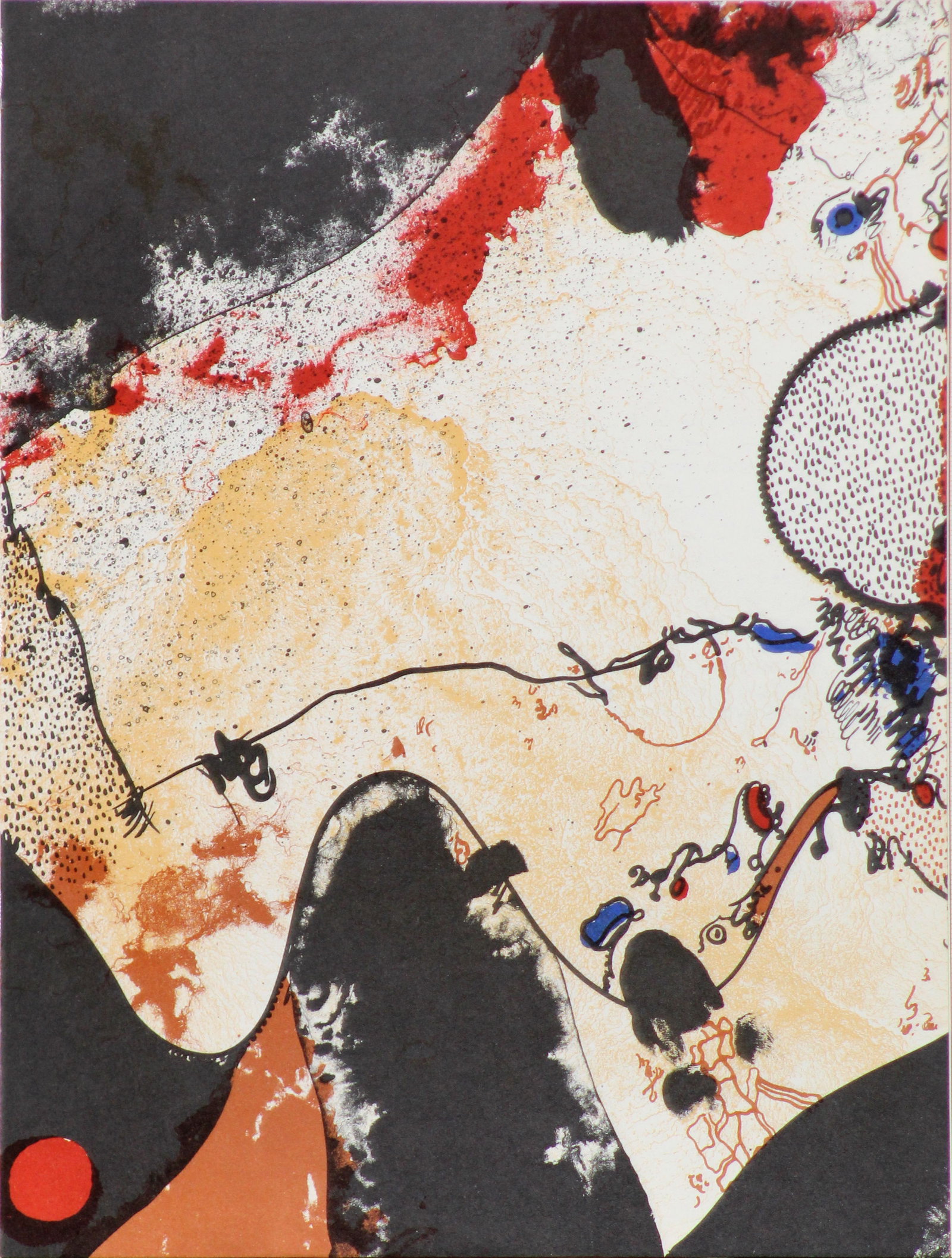 Josep Guinovart - Untitled: Artist: Josep Guinovart Title: Untitled Year: 1979 Dimensions: 7 1/2 x 10 in. Edition: From the limited edition Publisher: Redfern Gallery London Suite: Ediciones Poligrafa', Barcelona Medium: