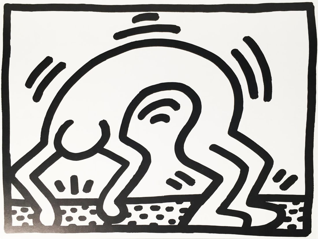 Keith Haring - November: Artist: Keith Haring Title: November Year: 1989-1990 Dimensions: 12in. by 14in. Edition: From the Rare Limited Edition Publisher: Pop Shop Suite: Color It Yourself Keith Haring Calender Medium: