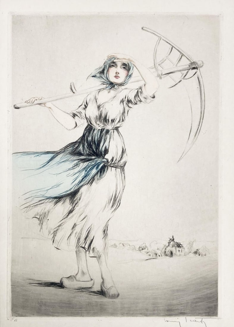 Louis Icart - The One Who Draws (She Who Cultivates) (1 of 1)
