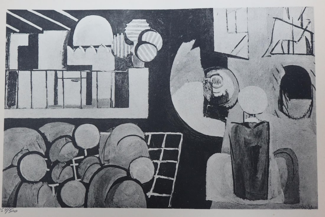 Henri Matisse - Les Oliviers from"XX Siecle No .4": Artist: Henri Matisse Title: Les Oliviers from"XX Siecle No .4" Year: 1920 Dimensions: 11in. by 8.75in. Edition: From the rare limited edition of 500 Publisher: San Lazzaro Paris Suite: XXe Siecle 3