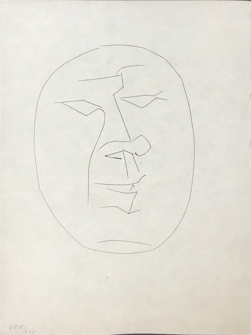 Pablo Picasso. - Untitled Portrait from Carmen: Artist: Pablo Picasso. Title: Untitled Portrait from Carmen Year: 1964 Dimensions: 14in. by 10 1/4in. Edition: From the rare limited edition XXIX of XXX Publisher:<