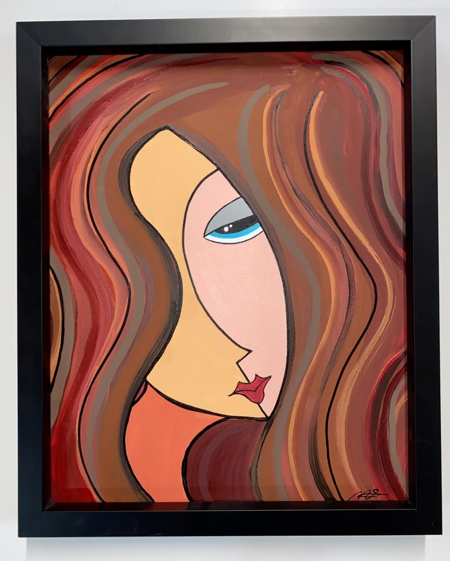 Matthew Steinberg - Sarah: Artist: Matthew Steinberg Title: Sarah Year: 2022 Dimensions: 16in. by 20in. Edition: One-of-a-Kind Orginal Painting Medium: Original Painting on Canvas Condition: Excellent Signature Details: Hand