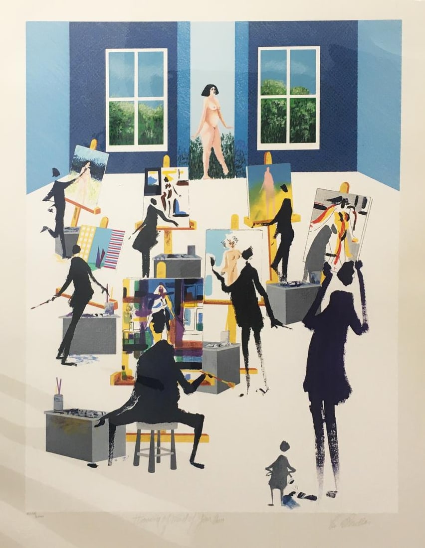 Leo Posillico - Having a Mind of Your Own: Artist: Leo Posillico Title: Having a Mind of Your Own Dimensions: 39in. by 30in. Edition: Numbered from the Rare Limited Edition Medium: Serigraph in Colors on Paper Condition: Excellent Signature