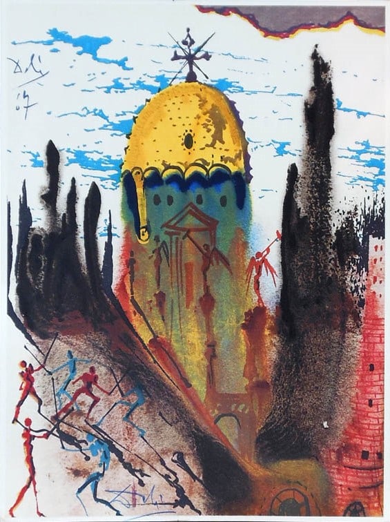 Salvador Dali - Act I Scene I (Romeo and Juliet): Artist: Salvador Dali Title: Act I Scene I (Romeo and Juliet) Year: 1975 Dimensions: 15 7/8 x 11 3/4 in. Edition: From the Rare Limited Edition of 999 Publisher: Rizzoli and Rizzoli Suite: Romeo and