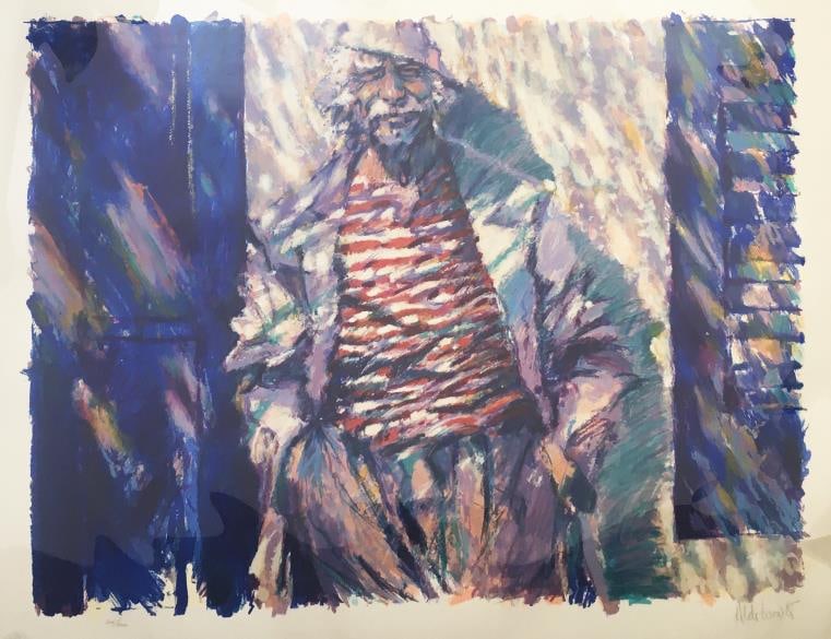 Aldo Luongo - Summer Smile: Artist: Aldo Luongo Title: Summer Smile Dimensions: 29in. by 34in. Edition: Numbered from the Rare Limited Edition of 300 Medium: Serigraph in Colors on Paper Condition: Excellent Signature Details: