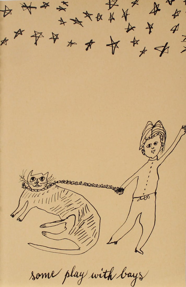 Andy Warhol - Some Play With Boys: Artist: Andy Warhol Title: Some Play With Boys Year: c. 1954 Dimensions: 5.5in. by 8.5in. Edition: From the rare limited edition Suite: Holy Cats. by Andy Warhol and his Mother Medium: