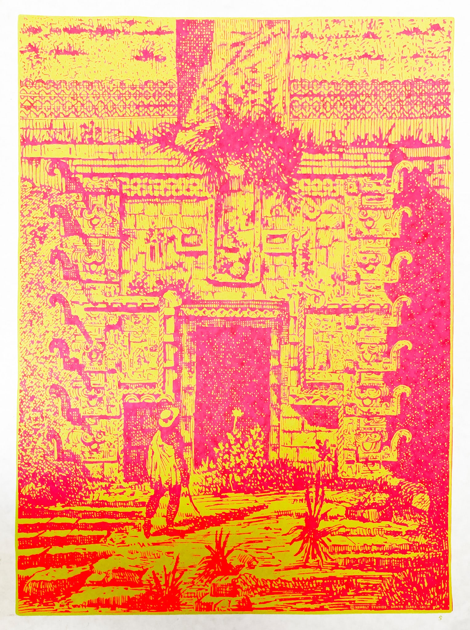 Hambly Studios - Vintage Black Light Poster: Artist: Hambly Studios Title: Vintage Black Light Poster Year: 1960s Dimensions: 24 x 18 in. Edition: From the rare limited edition Publisher: Hambly Studios, Santa Clara Medium: Original Black Light